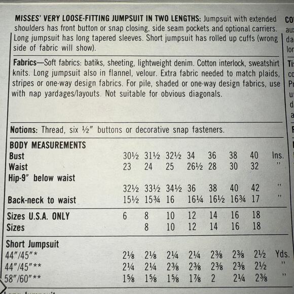 Vintage 1987 Simplicity Womens pattern 8125 Size 12-16 - Picture 4 of 5